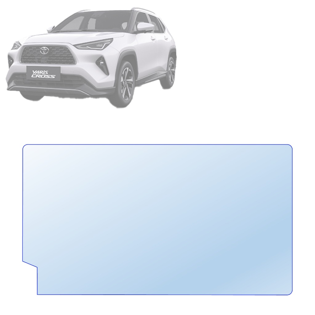 【JS昕展】Yaris Cross專用車機鋼化膜 YC大鴨玻璃保護膜 TOYOTA配件 9H導航螢幕保護貼 汽車百貨:圖片 2