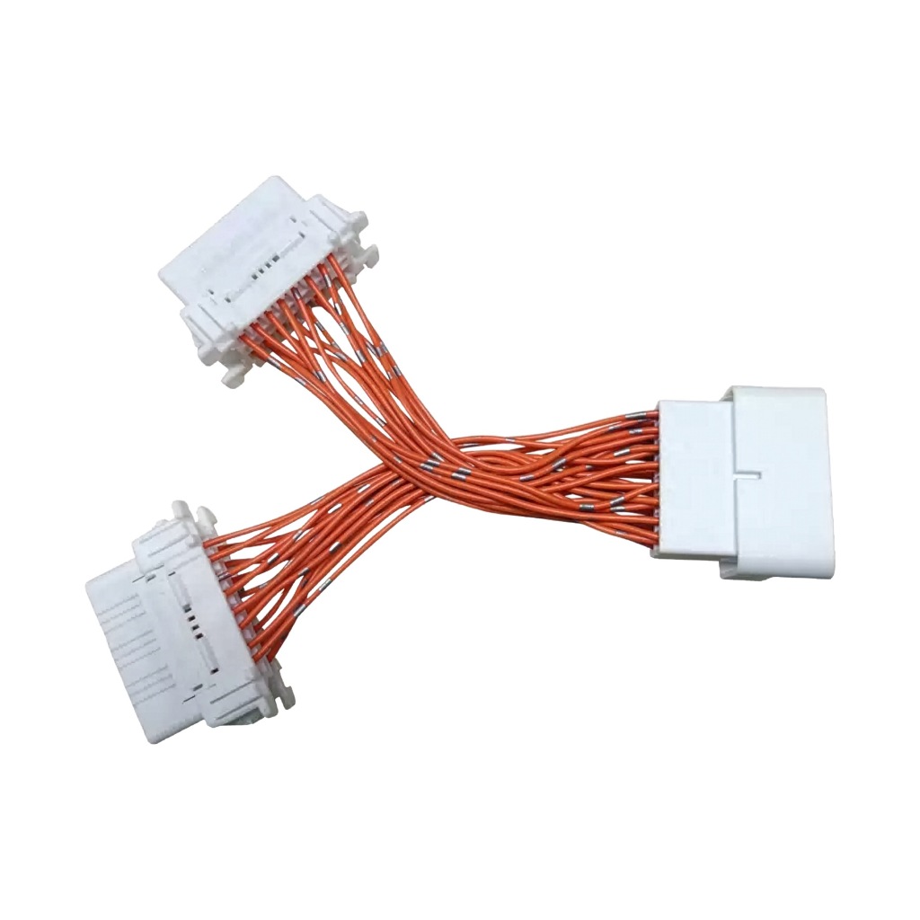 【昕展】車用OBD2接口擴充線 忠誠衛士 Y型分接延長線 1轉2 1對2 滿針滿Pin高穩定阻燃材質 汽車百貨:圖片 2