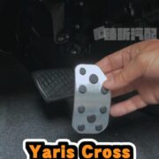 【JS昕展】Yaris CROSS專用鋁合金踏板 YC金屬踏板 TOYOTA配件 大鴨改裝油門剎車煞車免打孔 汽車百貨